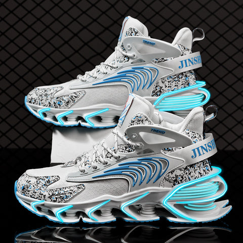 Men's Printed Graffiti Casual Sneakers
