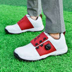 Men's Fashion Golf Sole Casual Automatic Knob Shoelace Nail-free Sneakers Shoes