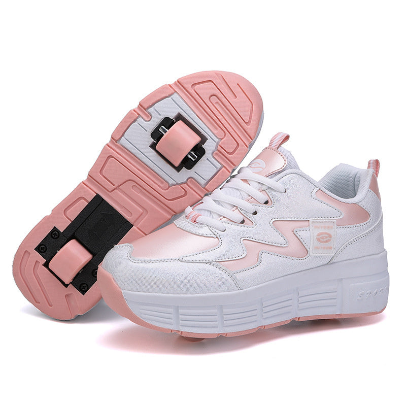 New Arrival Heelys Four-wheel Children's Ultra-light Rollerskate Men's Sneakers With Wheels