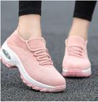Sports Women Flying Knit Socks Shaking Shoes
