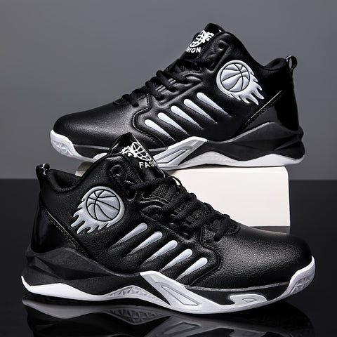 Men's High-Performance Basketball Sneakers - Non-Slip Grip & Durable Construction - Fashion-Forward High Tops for Outdoor Sports Enthusiasts