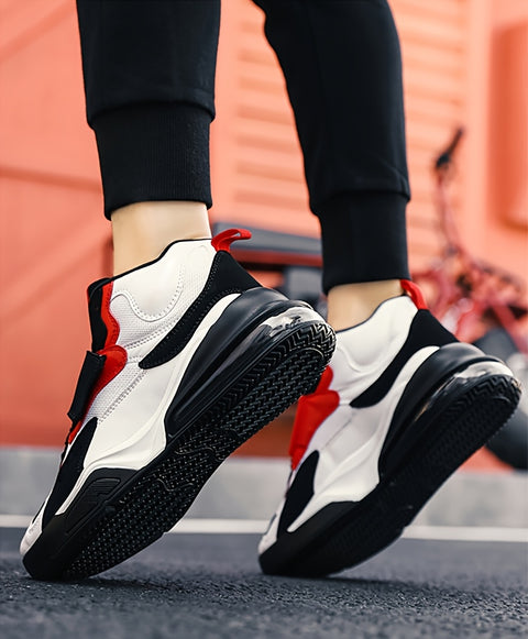 Men's High-Top Basketball Sneakers - Breathable, Durable & Non-Slip for All Seasons, Basketball Shoes