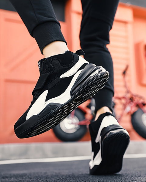 Men's High-Top Basketball Sneakers - Breathable, Durable & Non-Slip for All Seasons, Basketball Shoes