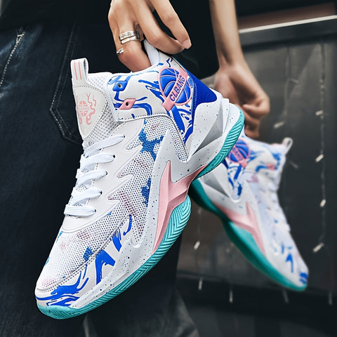 YTAT Men's Basketball Shoes High-Top Non-Slip Basketball Sneakers Comfortable Fashion Athletic Training Sport Shoes