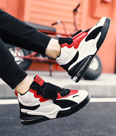 Men's High-Top Basketball Sneakers - Breathable, Durable & Non-Slip for All Seasons, Basketball Shoes