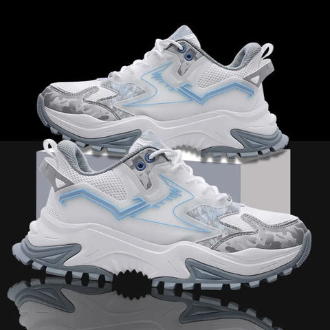 Men's Platform Sports Shoes Comfortable Breathable Running Shoes Retro Basketball Sneakers