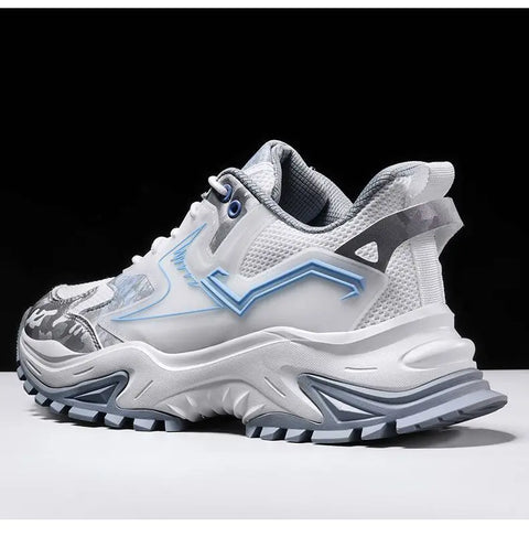 Men's Platform Sports Shoes Comfortable Breathable Running Shoes Retro Basketball Sneakers