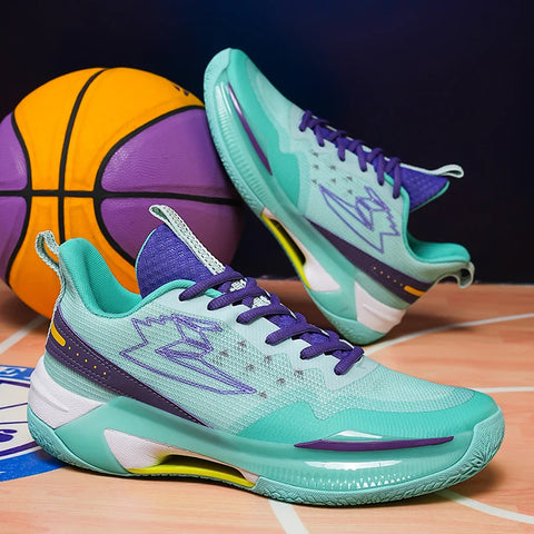 2024 New Fashion Sneaker High Elastic Running Colorful Breathable Flying Woven Men's Basketball Sneakers Shoes