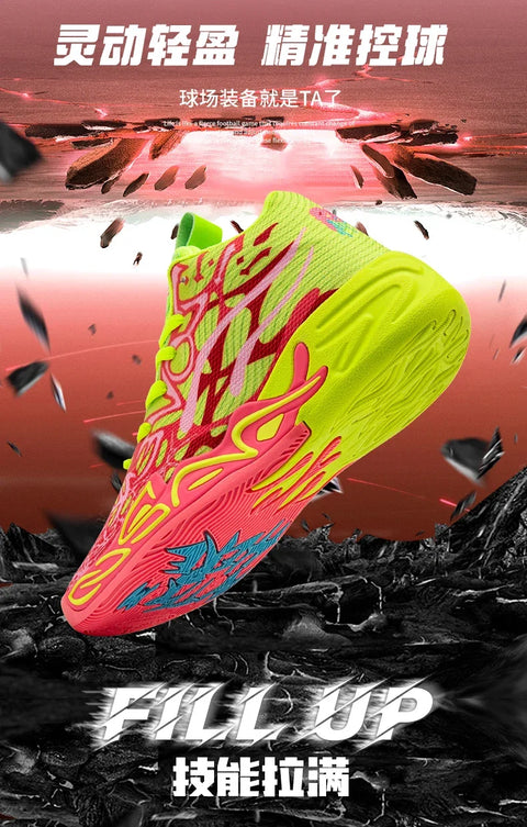 Men's Basketball Shoes Breathable Cushioning Non-Slip Wearable Running Shoes Gym Training Athletic Basketball Sneakers for Women