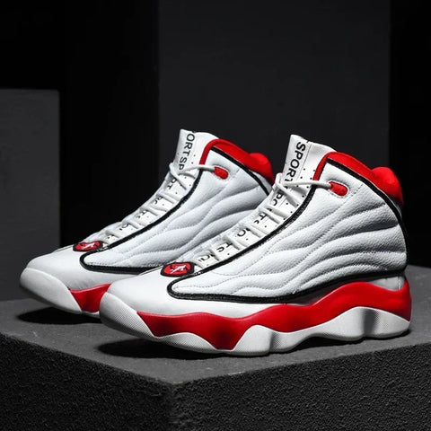 Original Boys High Ankles Sneakers Anti Slip Basketball Trainers Unisex Plus Size 45 Outdoor Sneakers for Men Basket Shoe Women