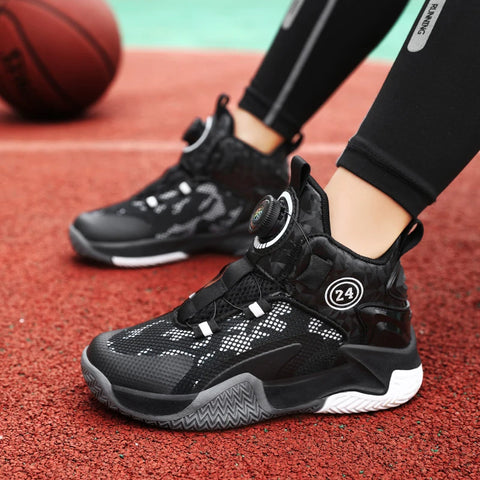 2025 New Children's Basketball Sports Shoes for Boys High-Quality Running Kids Shoes Child Sneakers Non-Slip School Shoes