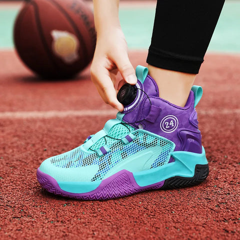 2025 New Children's Basketball Sports Shoes for Boys High-Quality Running Kids Shoes Child Sneakers Non-Slip School Shoes