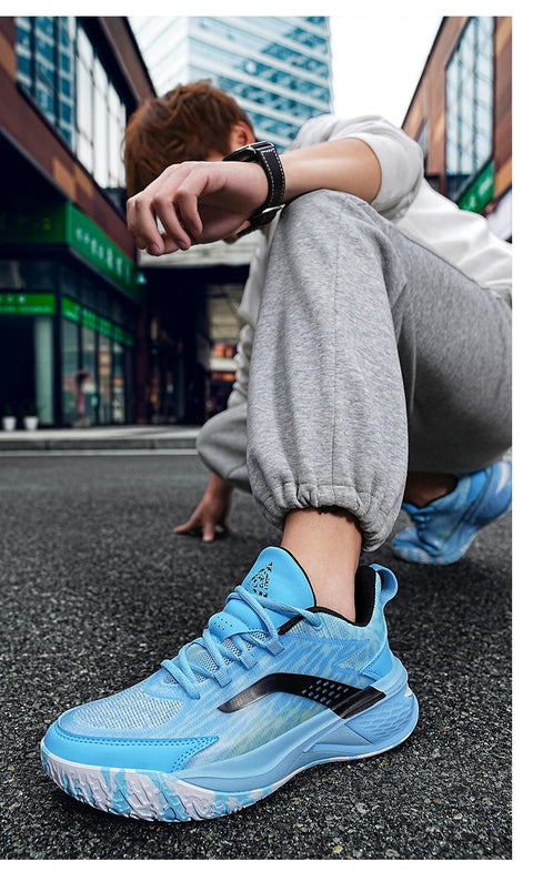 High Quality Basketball Shoes Fashion Reflective Basket Boots Comfy Breathable Sneakers Outdoor Rubber Anti Slip Soft Midsole