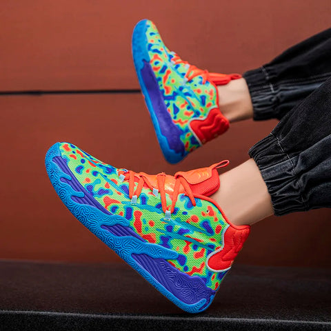 Basketball Shoes Training Outdoor Sports Basketball Sneakers Wear-resistant New Men‘s Colorful Breathable Comfortable Sneakers