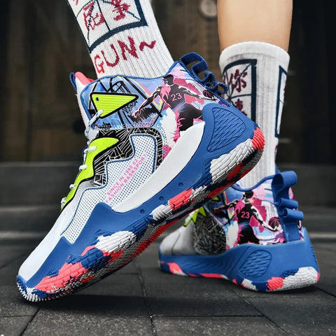 Basketball Shoes New Soft Sports Shoes Basketball Runners Children's Summer Fashion Basket Youth Sports Shoes Youth Sneakers