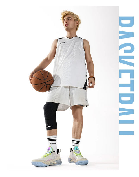 High Quality Basketball Shoes Fashion Reflective Basket Boots Comfy Breathable Sneakers Outdoor Rubber Anti Slip Soft Midsole