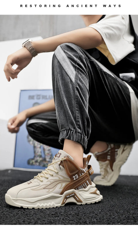 Men's Sneaker Shoes Casual Sports Basketball Shoes for Men Fashion Trends Original Male Sneakers High Top Mens Running Shoes