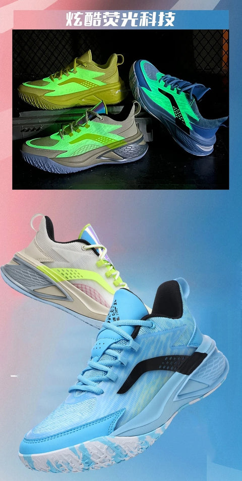 High Quality Basketball Shoes Fashion Reflective Basket Boots Comfy Breathable Sneakers Outdoor Rubber Anti Slip Soft Midsole