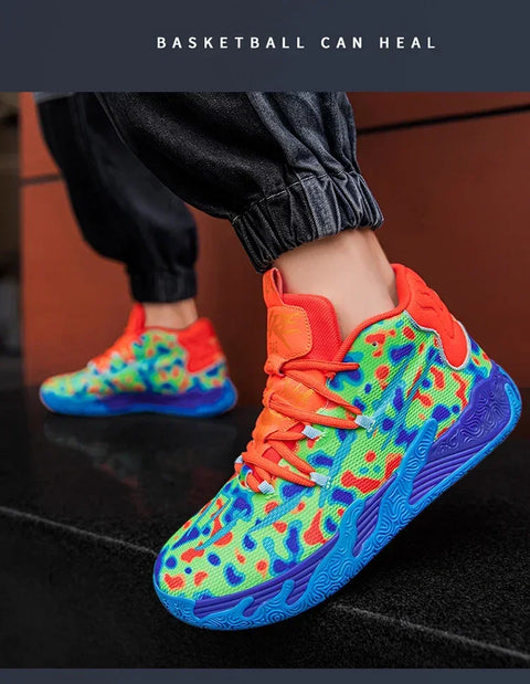 2025 New Basketball Shoes Men Breathable Comfortable Sneakers Training Sports Basketball Sneakers Women Shoes