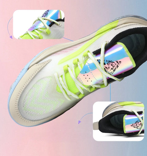 High Quality Basketball Shoes Fashion Reflective Basket Boots Comfy Breathable Sneakers Outdoor Rubber Anti Slip Soft Midsole