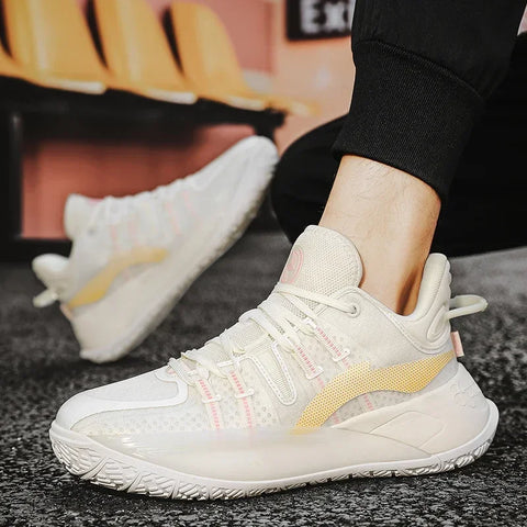 Basketball Shoes Men Breathable Sneakers for Men's Mesh Non-slip Casual Cushioning Shoes Training Athletic Basketball Sneakers