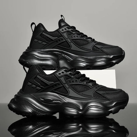 2025 Men's Sneakers Casual Athletic Walking Sneakers Male Black High-Quality Trend Platform Running Basketball Shoes For Men