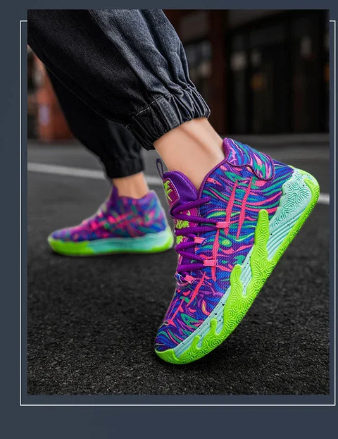 2025 New Basketball Shoes Men Breathable Comfortable Sneakers Training Sports Basketball Sneakers Women Shoes