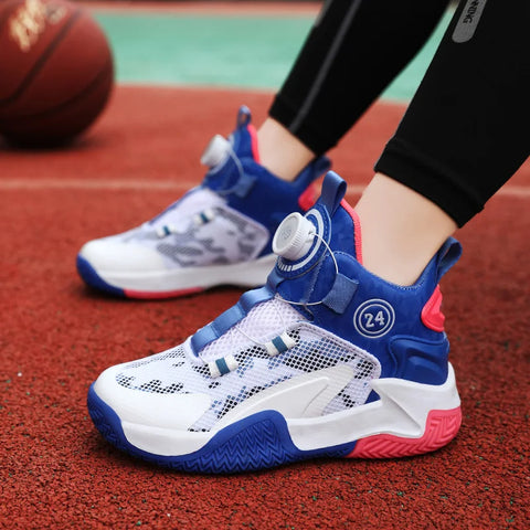 2025 New Children's Basketball Sports Shoes for Boys High-Quality Running Kids Shoes Child Sneakers Non-Slip School Shoes