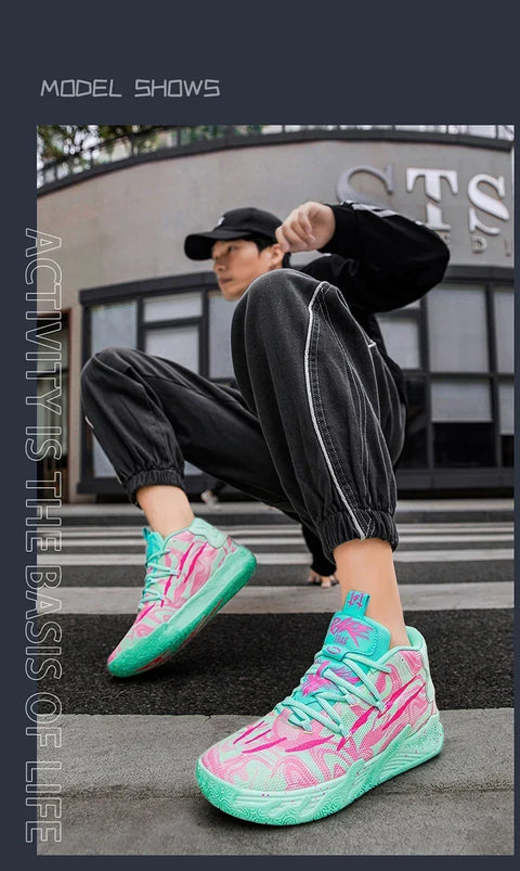 2025 New Basketball Shoes Men Breathable Comfortable Sneakers Training Sports Basketball Sneakers Women Shoes