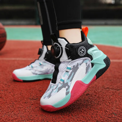 2025 New Children's Basketball Sports Shoes for Boys High-Quality Running Kids Shoes Child Sneakers Non-Slip School Shoes