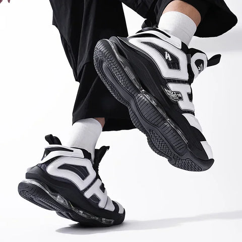 High-Quality Men's Basketball Shoes High Street Original Sneakers Men Air Cushioning Rubber Anti-slip Leisure Shoes Male 39-45