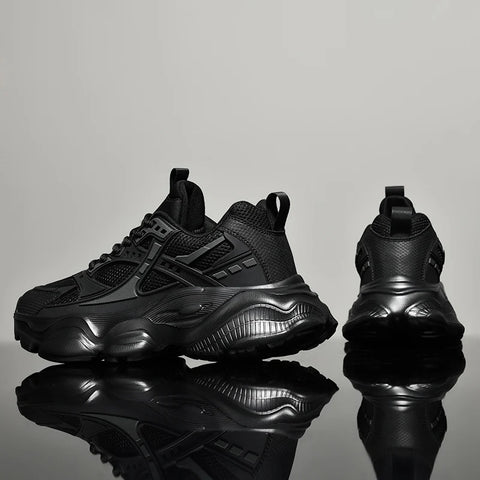 2025 Men's Sneakers Casual Athletic Walking Sneakers Male Black High-Quality Trend Platform Running Basketball Shoes For Men