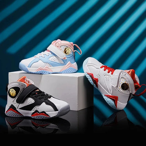 2025 Children's Basketball Shoes for Boys Non-slip Breathable Comfortable Sport Shoes Boys Outdoor Training Basketball Sneakers