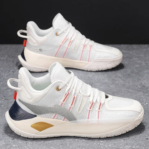 Basketball Shoes Men Breathable Sneakers for Men's Mesh Non-slip Casual Cushioning Shoes Training Athletic Basketball Sneakers