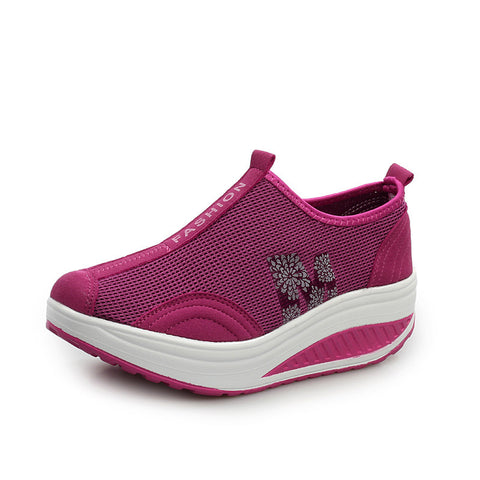 Women's Fashion Casual Mesh Surface Platform Sneakers
