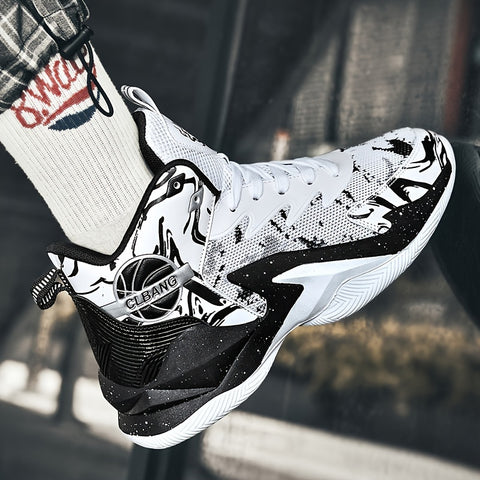 YTAT Men's Basketball Shoes High-Top Non-Slip Basketball Sneakers Comfortable Fashion Athletic Training Sport Shoes