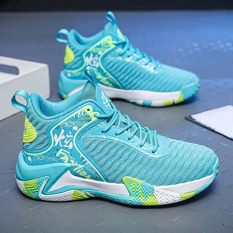 Men's Plus-Size Basketball Sneakers - Comfortable Anti-Slip, Durable for Outdoor Sports