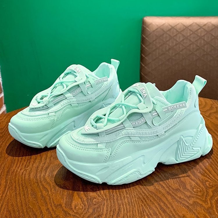 Dad Shoes Women's New Women's Shoes Thick-soled Casual Women's Student Tennis Sneakers