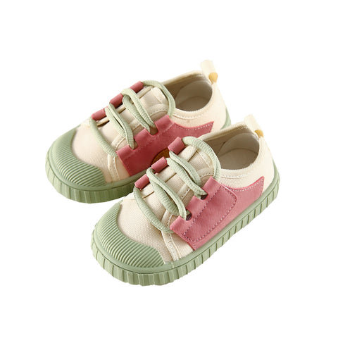 Comfortable Contrast Color Lace-up Casual Spring And Autumn Thin Sneakers