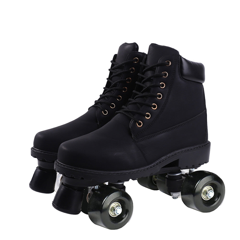 Double Row Skates, Double Row Pulleys, Four-roller Skates, Roller Skating Flashing Wheels