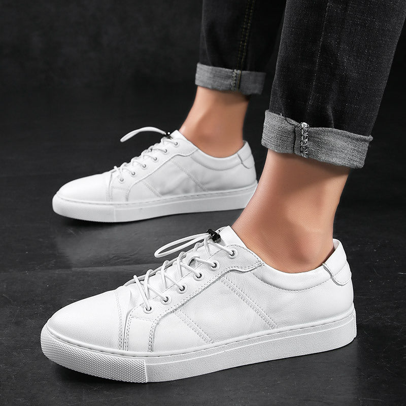 Autumn Men's Shoes First Layer Cowhide Men's Sneakers Genuine Leather