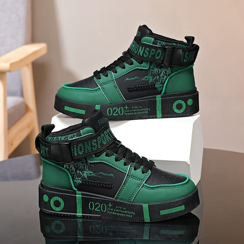 Men's Classic Low-Top Basketball Sneakers - Comfortable Lace-Up Hiking Shoes, Stylish Streetwear for All Seasons, Basketball Shoes