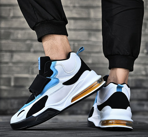 Men's High-Top Basketball Sneakers - Breathable, Durable & Non-Slip for All Seasons, Basketball Shoes