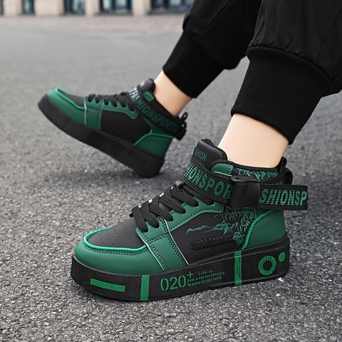 Men's Classic Low-Top Basketball Sneakers - Comfortable Lace-Up Hiking Shoes, Stylish Streetwear for All Seasons, Basketball Shoes