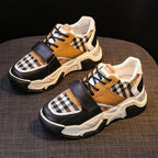 Ladies' Check Velcro Casual Sneakers