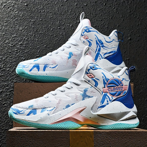 YTAT Men's Basketball Shoes High-Top Non-Slip Basketball Sneakers Comfortable Fashion Athletic Training Sport Shoes