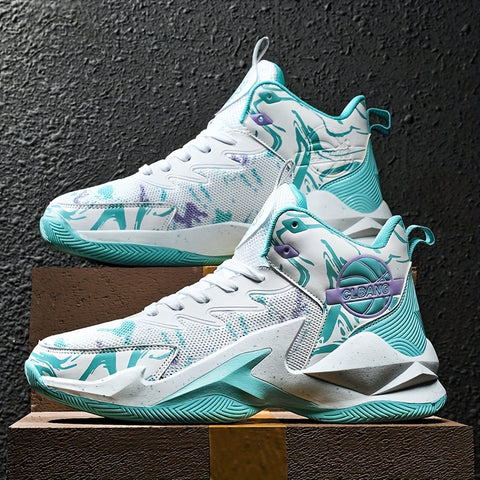 YTAT Men's Basketball Shoes High-Top Non-Slip Basketball Sneakers Comfortable Fashion Athletic Training Sport Shoes
