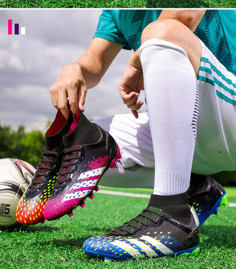 High-top Boys And Girls Lawn AG Nail Training Football Shoes