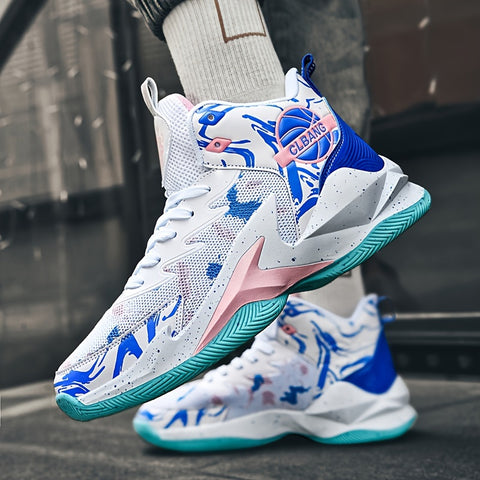 YTAT Men's Basketball Shoes High-Top Non-Slip Basketball Sneakers Comfortable Fashion Athletic Training Sport Shoes