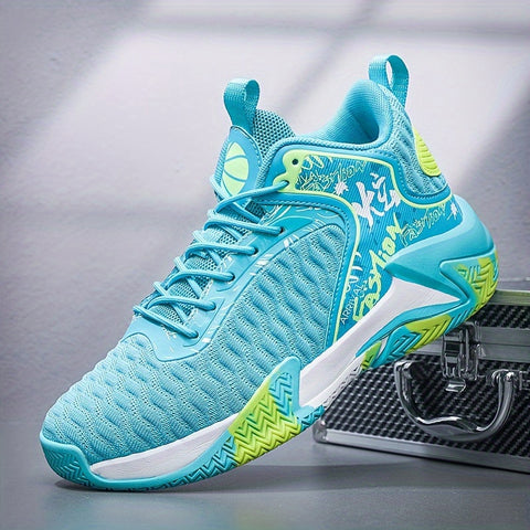 Men's Plus-Size Basketball Sneakers - Comfortable Anti-Slip, Durable for Outdoor Sports
